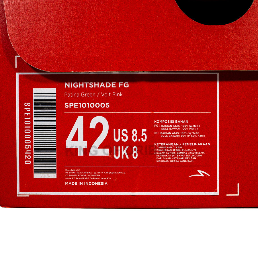 KING OF DRIBBLE Sepatu Bola Specs Nightshade FG 1010005 Original