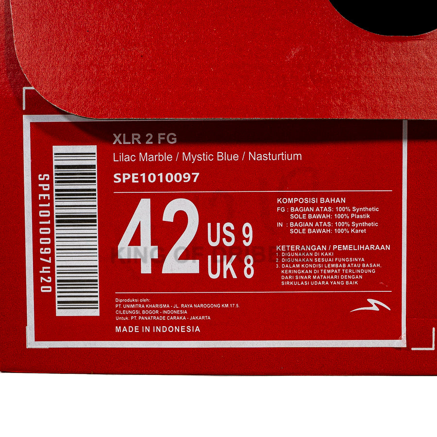 KING OF DRIBBLE Sepatu Bola Specs Xlr 2 FG 1010097 Original