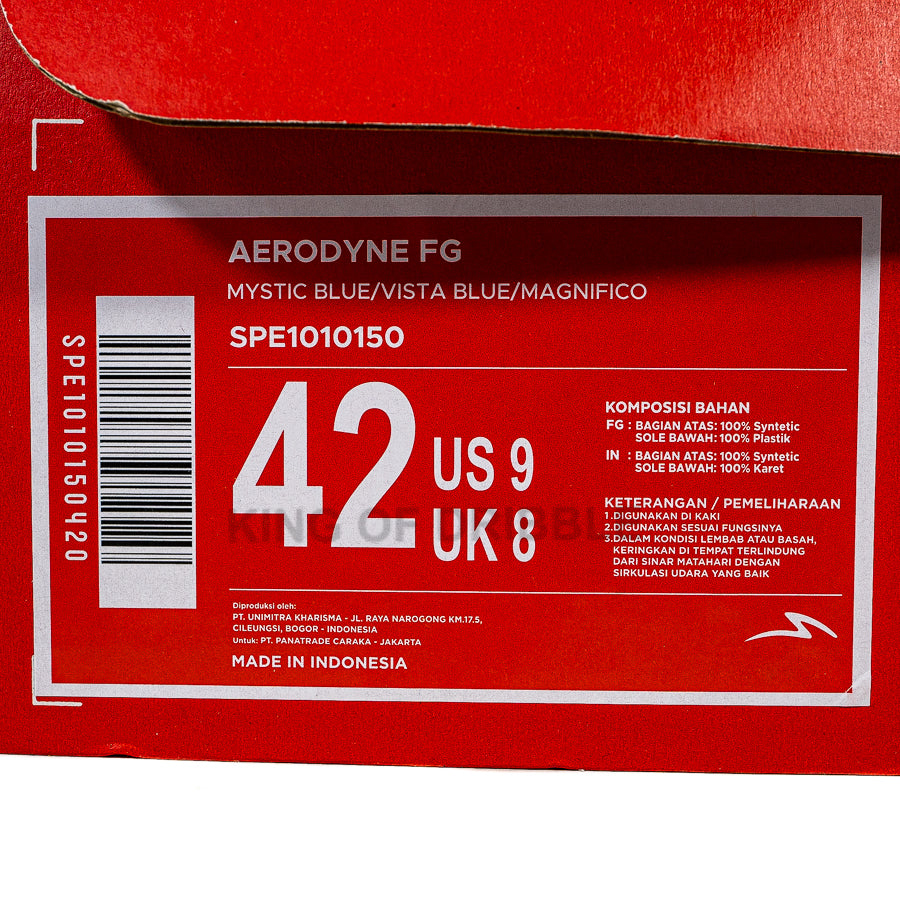 KING OF DRIBBLE Sepatu Bola Specs Aerodyne FG 1010150 Original