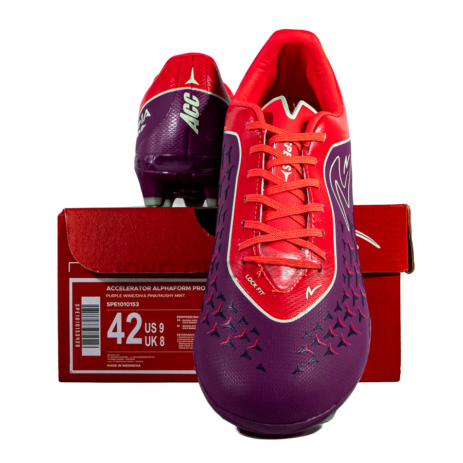 KING OF DRIBBLE Sepatu Bola Specs Accelerator Alphaform Pro FG 1010153 Original