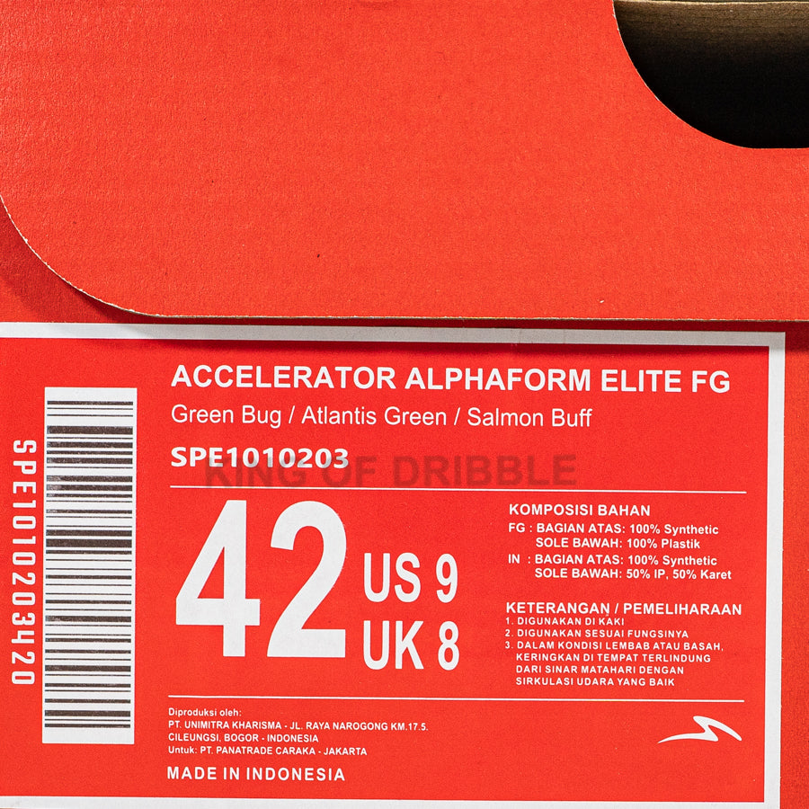 KING OF DRIBBLE Sepatu Bola Specs Acc Alphaform Elite FG 1010203 Original