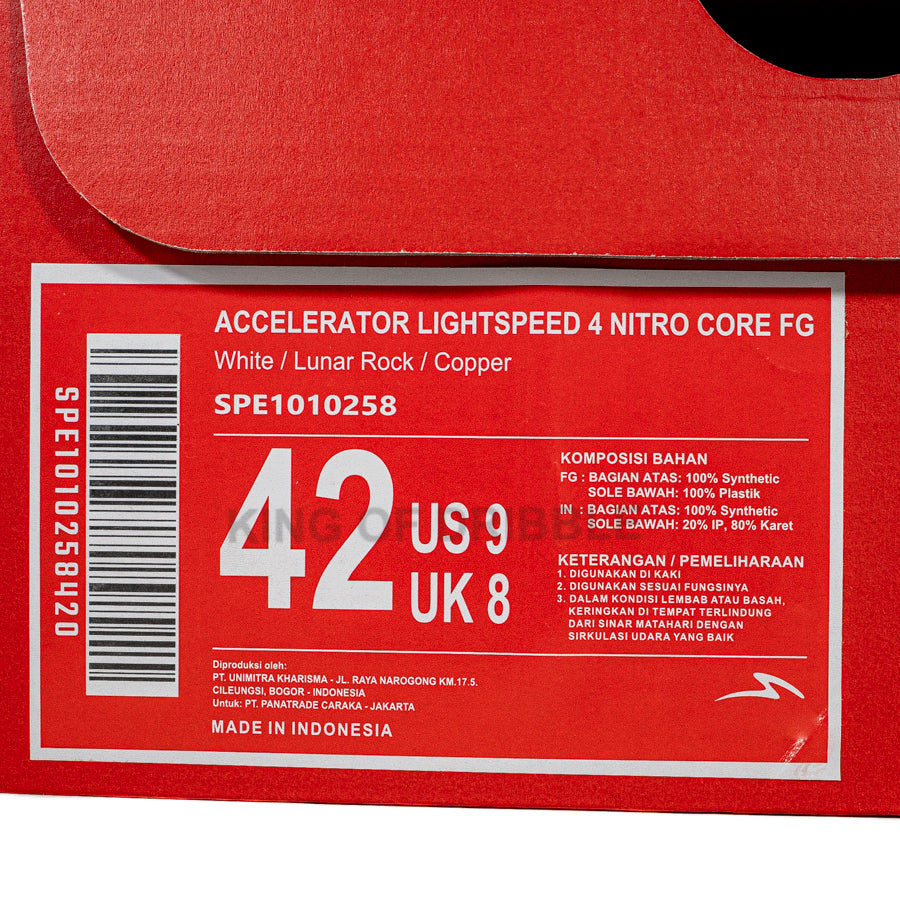 KING OF DRIBBLE Sepatu Bola Specs Accelerator Lightspeed 4 Nitro Core FG 1010258 Original