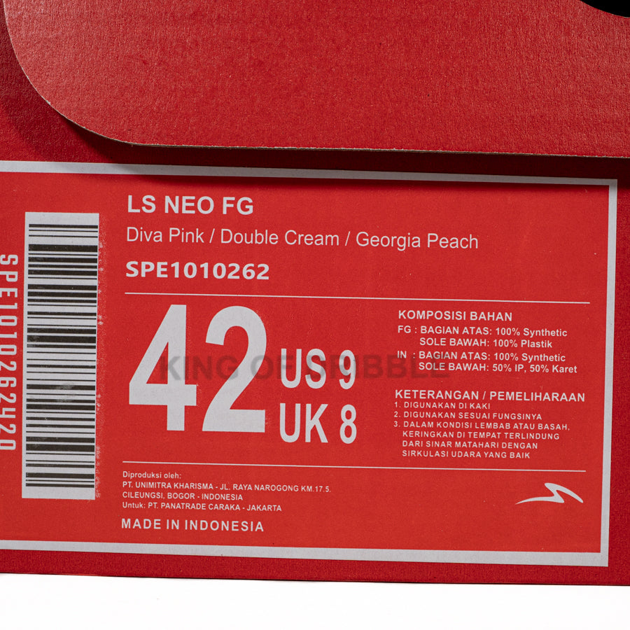 KING OF DRIBBLE Sepatu Bola Specs Ls Neo FG 1010262 Original