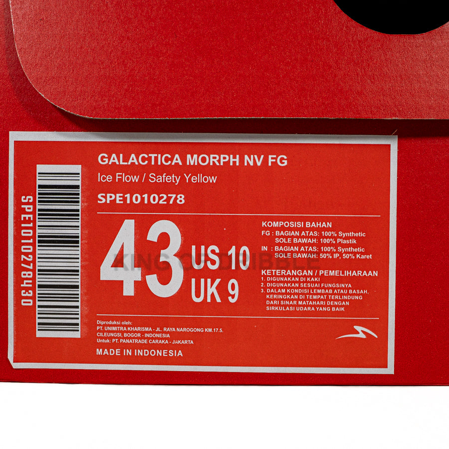 KING OF DRIBBLE Sepatu Bola Specs Galactica Morph Nv FG 1010278 Original