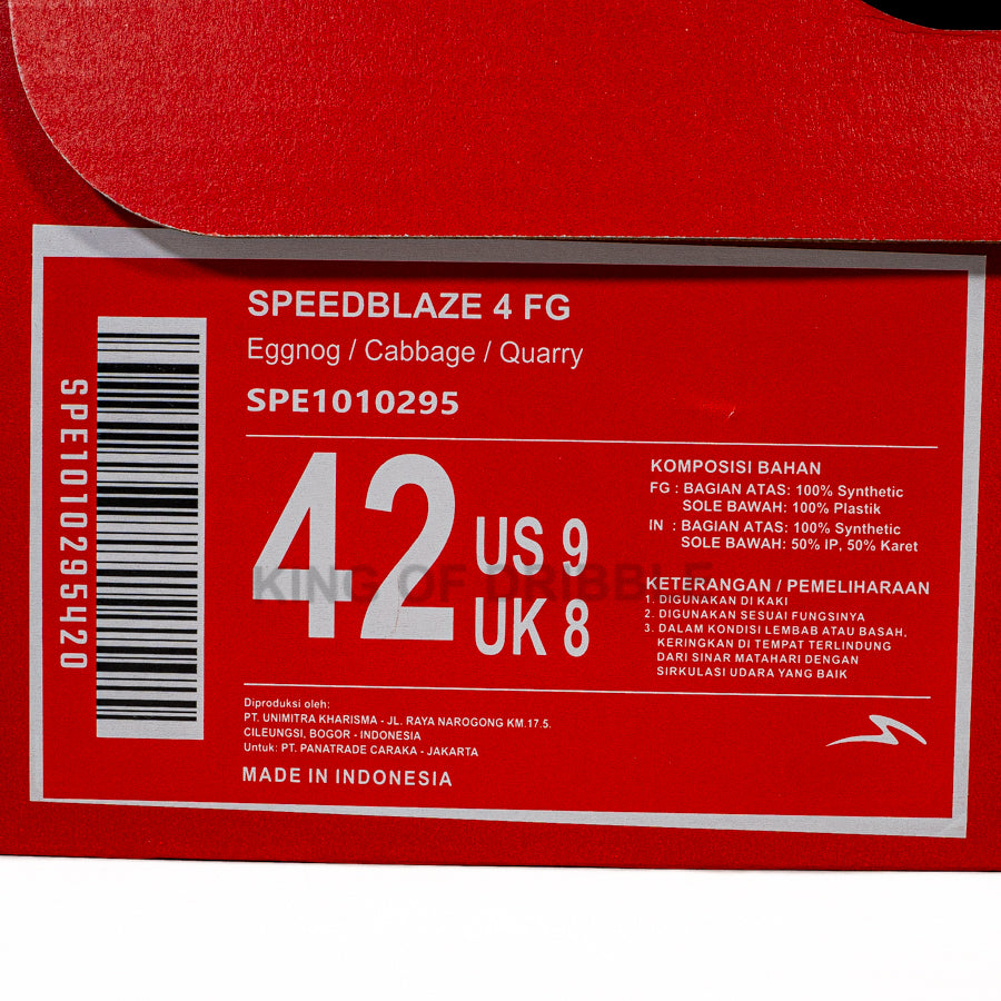 KING OF DRIBBLE Sepatu Bola Specs Speedblaze 4 FG 1010295 Original