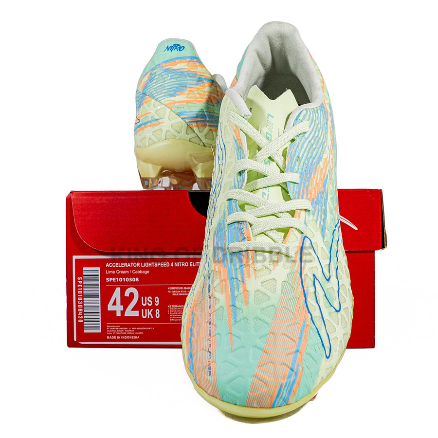 KING OF DRIBBLE Sepatu Bola Specs Accelerator Lightspeed 4 Nitro Elite FG 1010308 Original