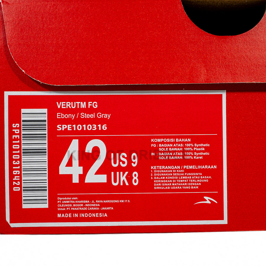 KING OF DRIBBLE Sepatu Bola Specs Verutm FG 1010316 Original