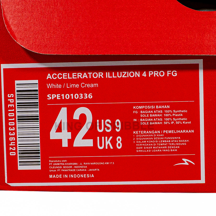 KING OF DRIBBLE Sepatu Bola Specs Accelerator Illuzion 4 Pro FG 1010336 Original