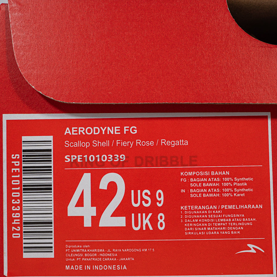 KING OF DRIBBLE Sepatu Bola Specs Aerodyne FG 1010339 Original