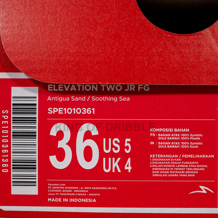 KING OF DRIBBLE Sepatu Bola Anak Specs Elevation Two JR FG 1010361 Original