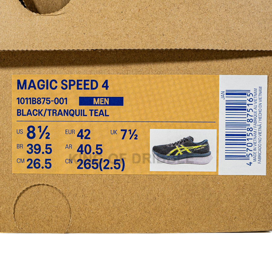 KING OF DRIBBLE Sepatu Running/Lari Asics Magic Speed 4 1011B875-001 Original