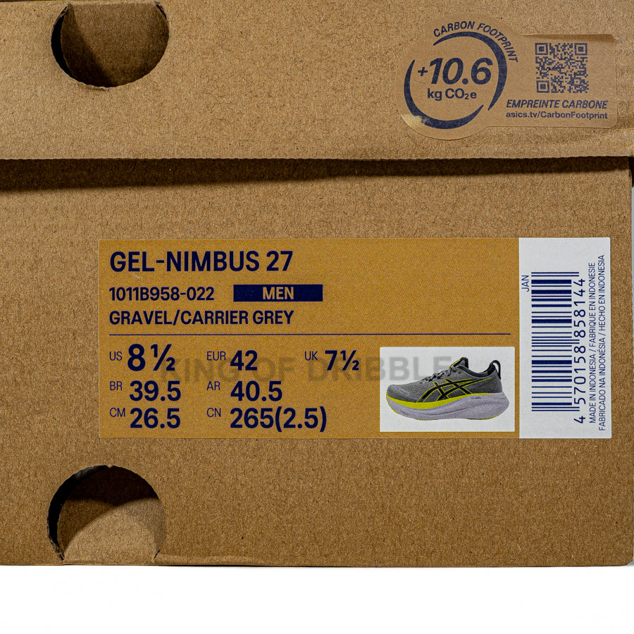 KING OF DRIBBLE Sepatu Running/Lari Asics Gel-Nimbus 27 1011B958-022 Original