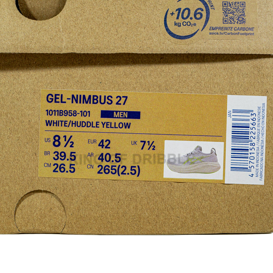 KING OF DRIBBLE Sepatu Running/Lari Asics Gel-Nimbus 27 1011B958-101 Original