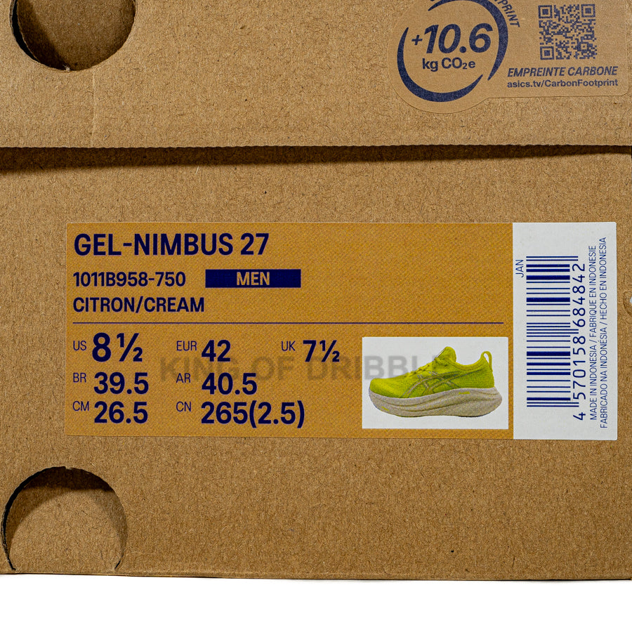 KING OF DRIBBLE Sepatu Running/Lari Asics Gel-Nimbus 27 1011B958-750 Original