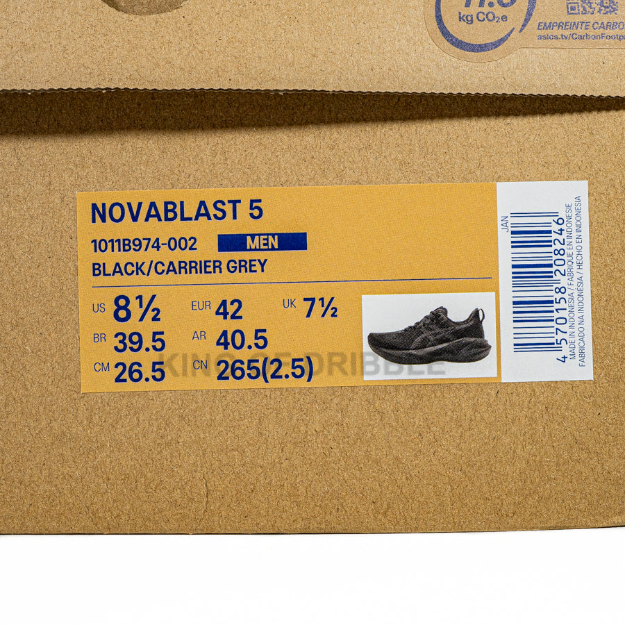 KING OF DRIBBLE Sepatu Running/Lari Asics Novablast 5 1011B974-002 Original