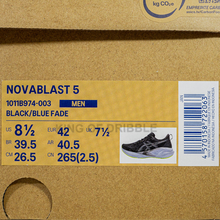 KING OF DRIBBLE Sepatu Running/Lari Asics Novablast 5 1011B974-003 Original