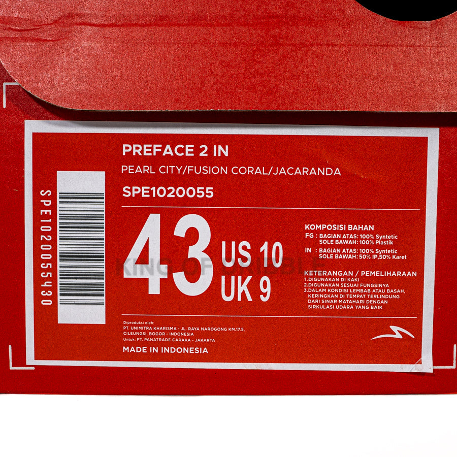 Sepatu Futsal Specs Preface 2 IN 1020055 Original BNIB