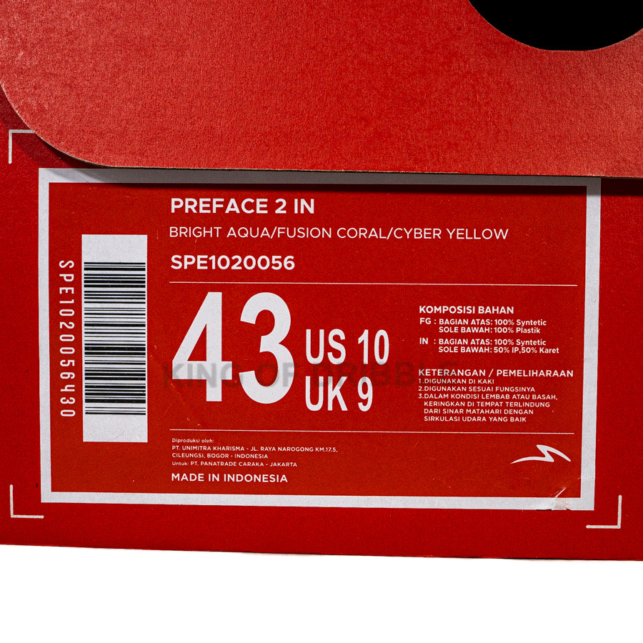 KING OF DRIBBLE Sepatu Futsal Specs Preface 2 IN 1020056 Original
