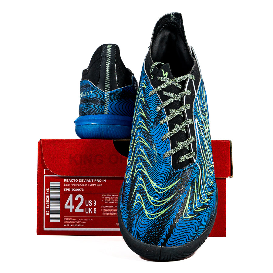 KING OF DRIBBLE Sepatu Futsal Specs Reacto Deviant Pro IN 1020073 Original
