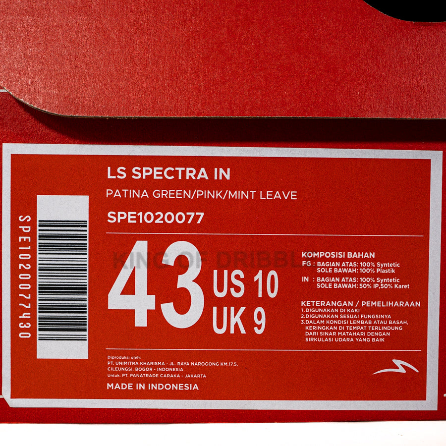 KING OF DRIBBLE Sepatu Futsal Specs Ls Spectra IN 1020077 Original