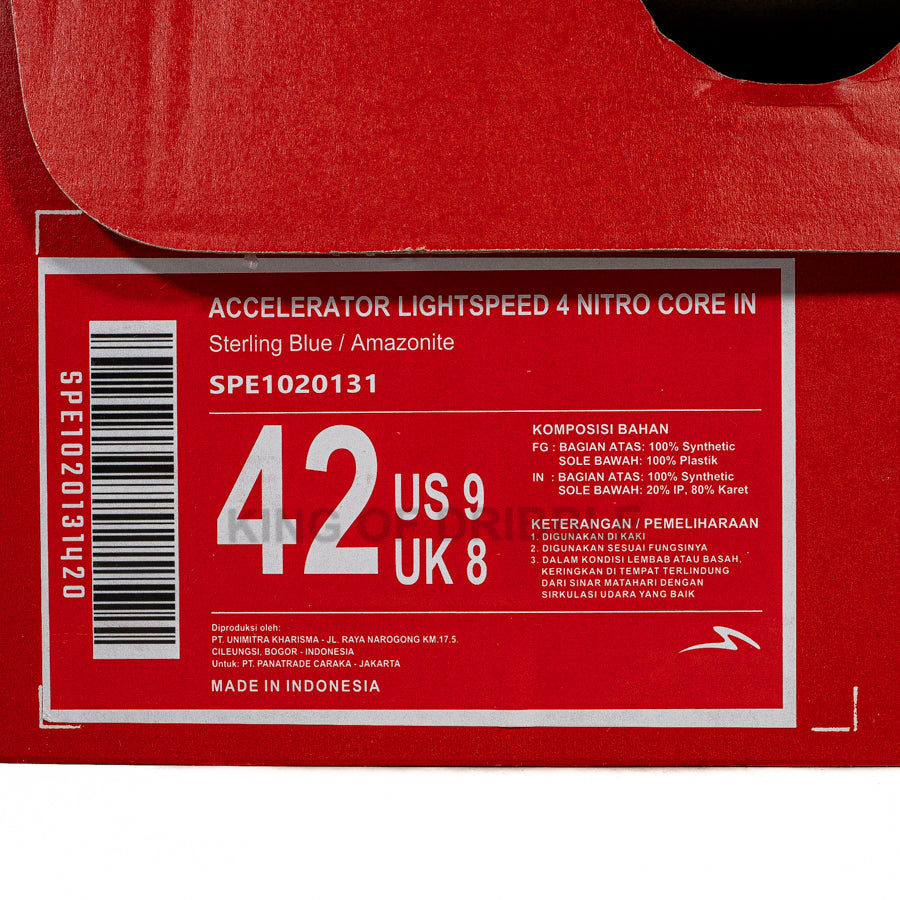 KING OF DRIBBLE Sepatu Futsal Specs Accelerator Lightspeed 4 Nitro Core IN 1020131 Original