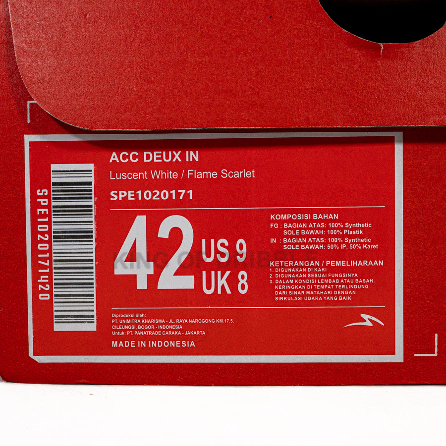 KING OF DRIBBLE Sepatu Futsal Specs Acc Deux IN 1020171 Original