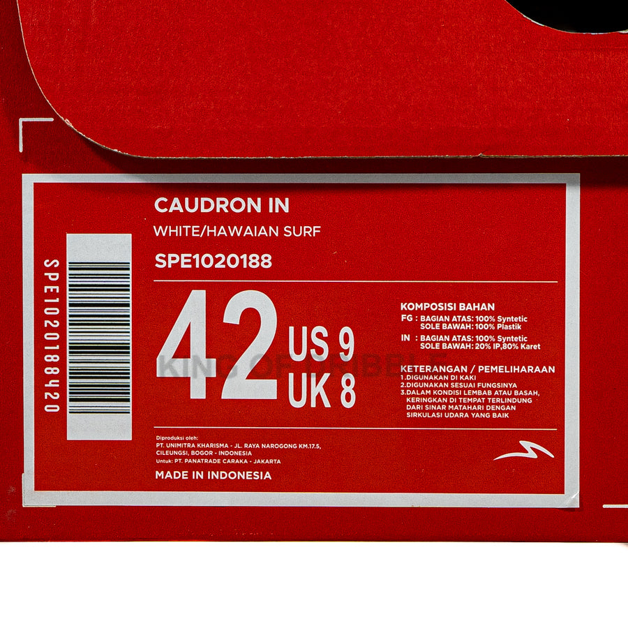 KING OF DRIBBLE Sepatu Futsal Specs Caudron IN 1020188 Original