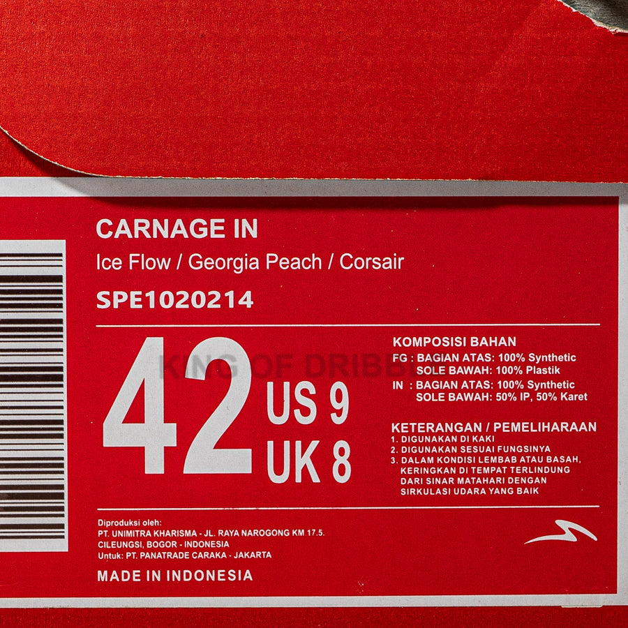 KING OF DRIBBLE Sepatu Futsal Specs Carnage IN 1020214 Original