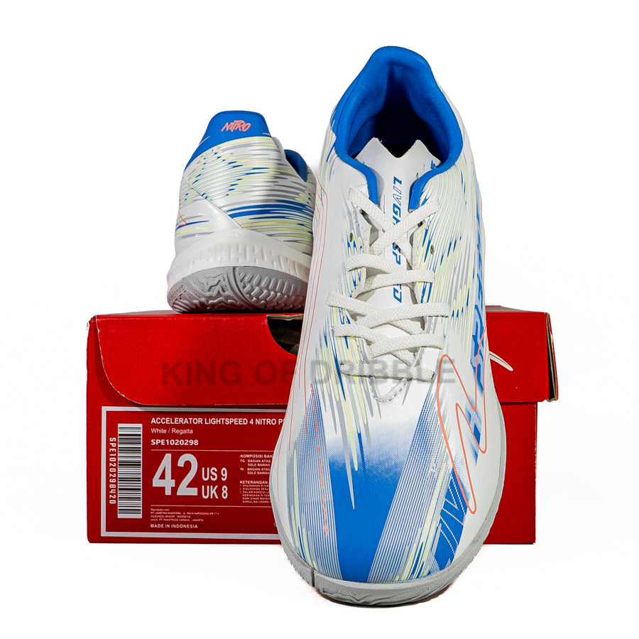KING OF DRIBBLE Sepatu Futsal Specs Accelerator Lightspeed 4 Nitro Pro IN 1020298 Original