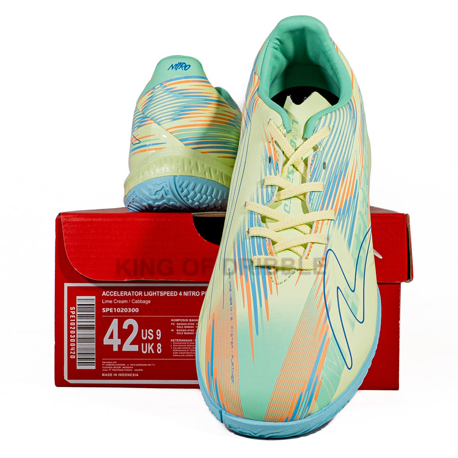 KING OF DRIBBLE Sepatu Futsal Specs Accelerator Lightspeed 4 Nitro Pro IN 1020300 Original