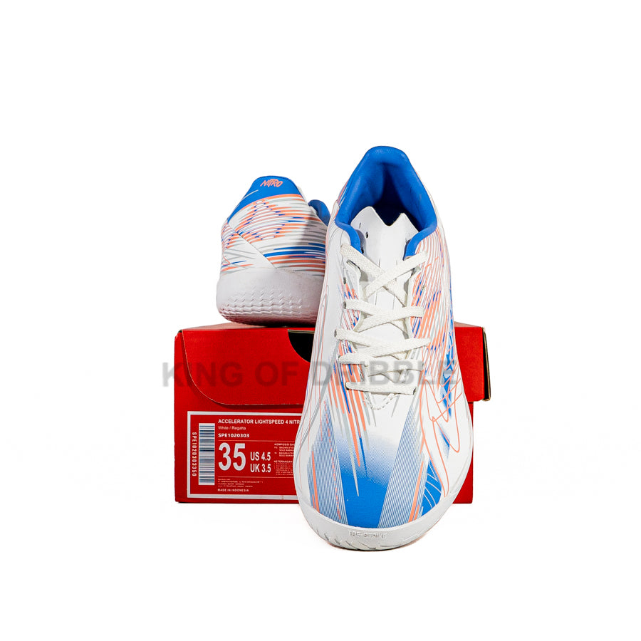 KING OF DRIBBLE Sepatu Futsal Anak Specs Accelerator Lightspeed 4 Nitro JR IN 1020303 Original