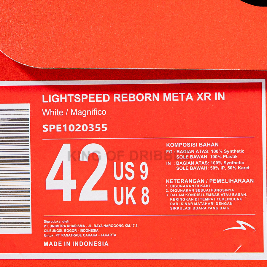 KING OF DRIBBLE Sepatu Futsal Specs Lightspeed Reborn Meta XR IN 1020355 Original