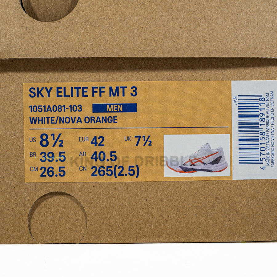 KING OF DRIBBLE Sepatu Volley Asics Sky Elite FF MT 3 1051A081-103 Original