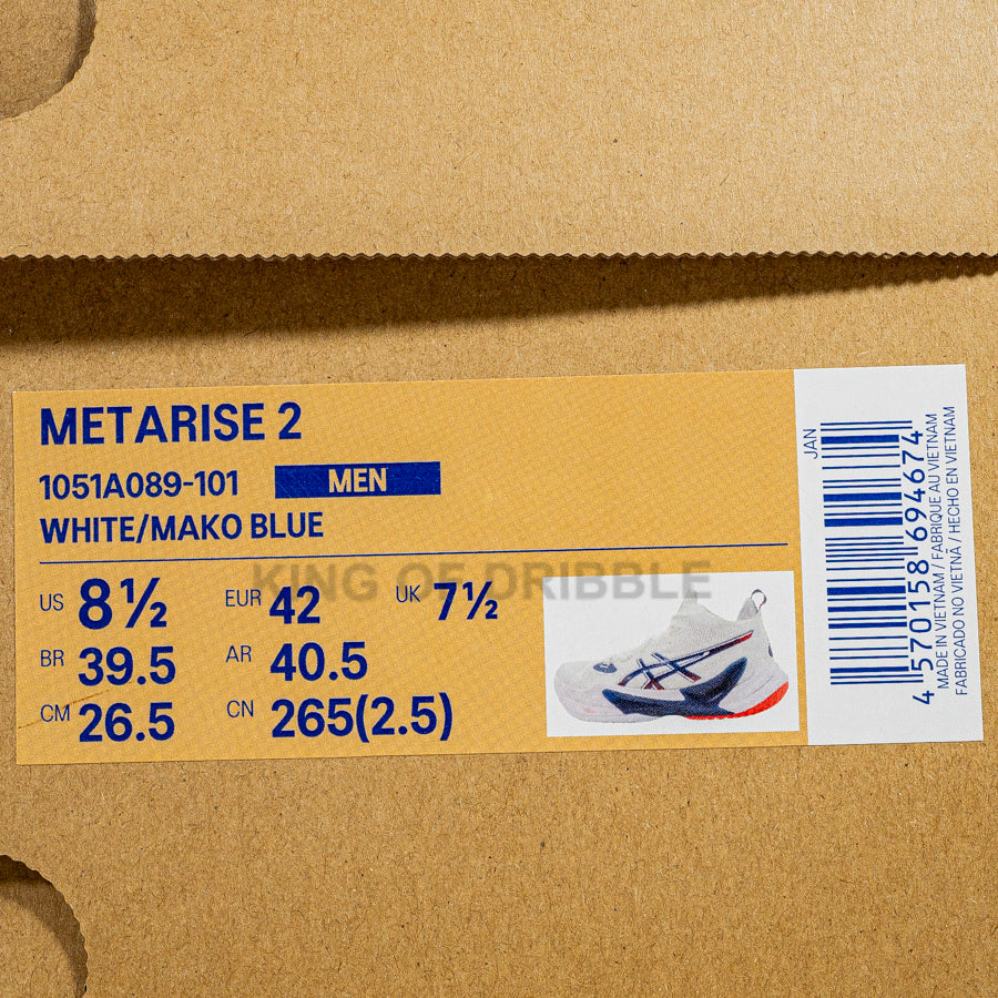 KING OF DRIBBLE Sepatu Volley Asics Metarise 2 1051A089-101 Original