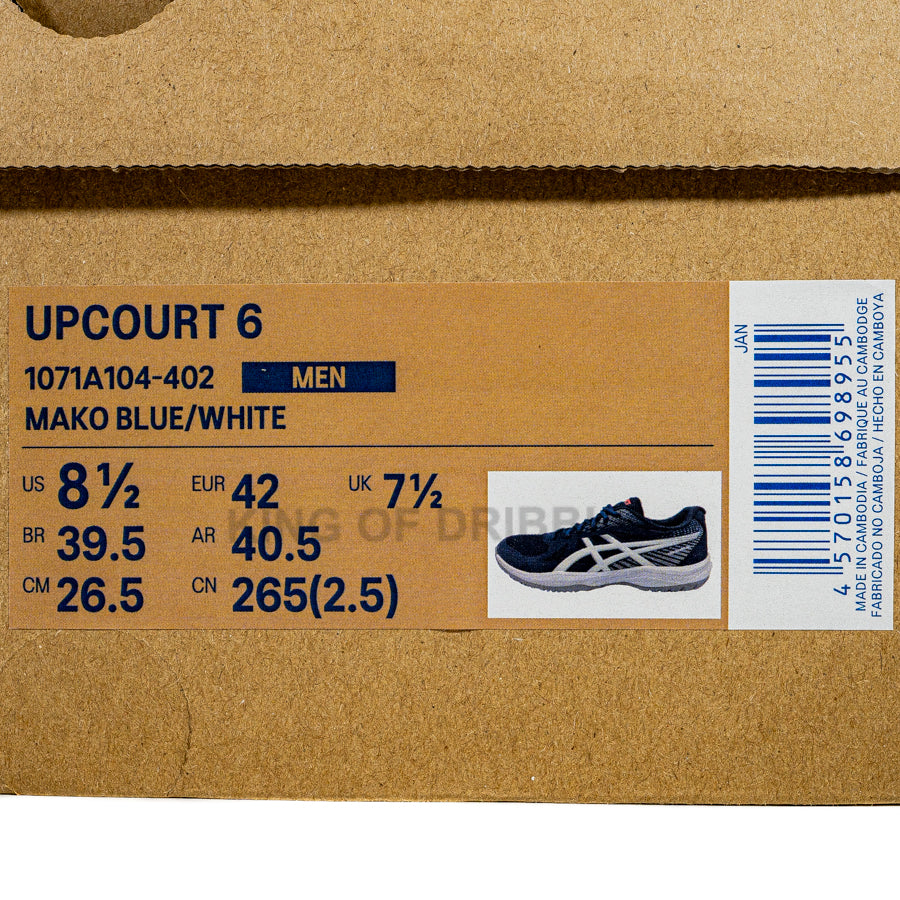 KING OF DRIBBLE Sepatu Volley Asics Upcourt 6 1071A104-402 Original