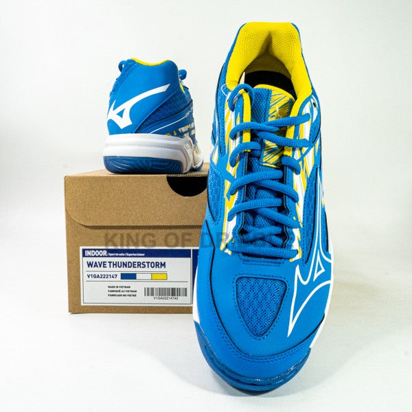 KING OF DRIBBLE Sepatu Volley Mizuno Wave Thunderstorm V1GA222147 Original