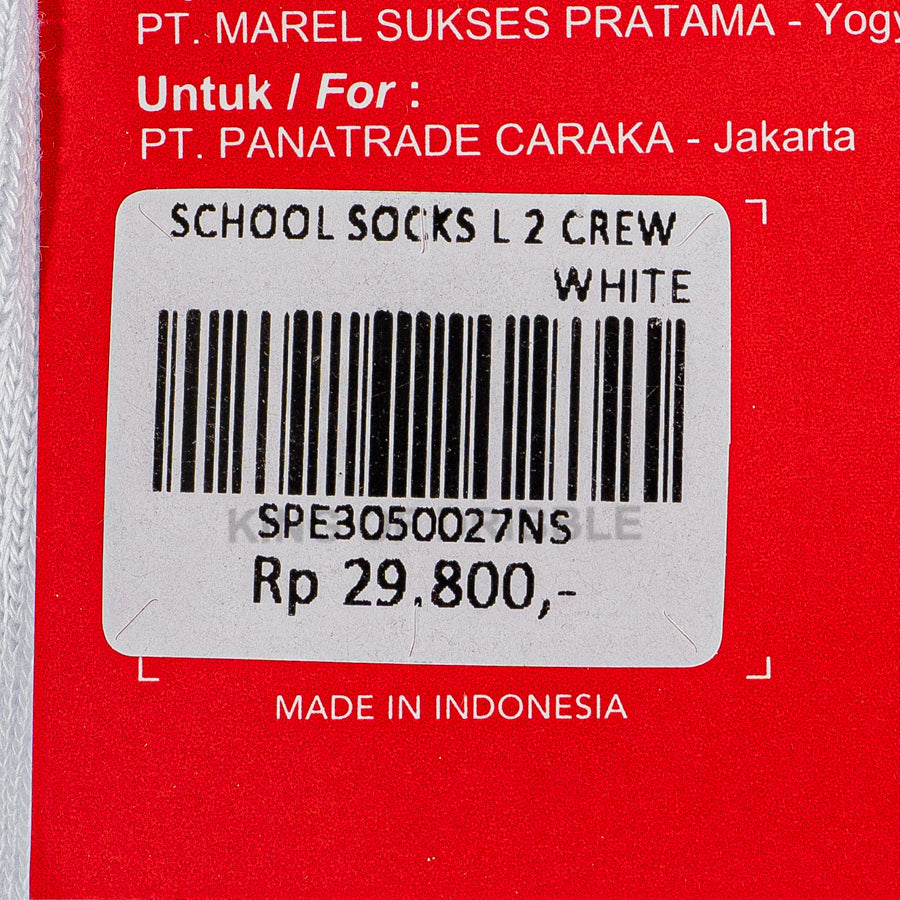 KING OF DRIBBLE Kaos Kaki Sekolah Specs School Socks L 2 Crew 3050027 Original