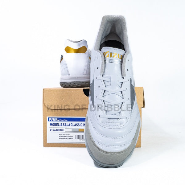 KING OF DRIBBLE Sepatu Futsal Mizuno Morelia Sala Classic IN Q1GA230203 Original