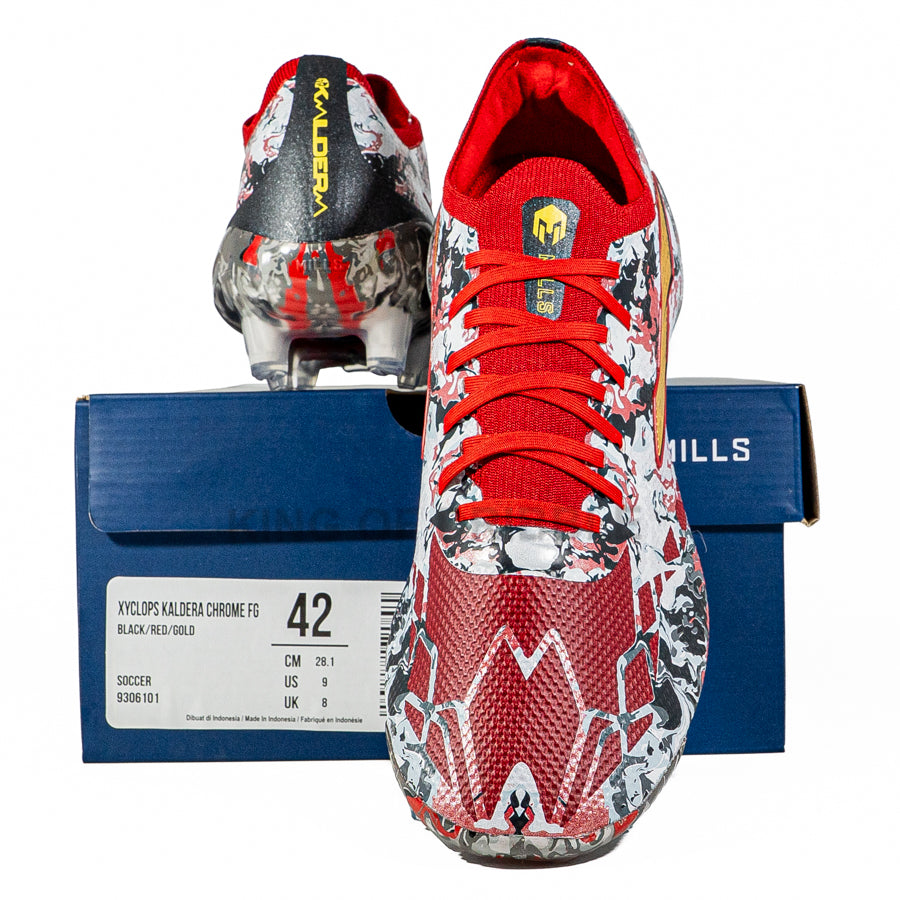 KING OF DRIBBLE Sepatu Bola Mills Xyclops Kaldera Chrome FG 9306101 Original
