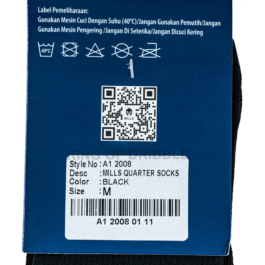 KING OF DRIBBLE Kaos Kaki Olahraga Mills Quarter Socks A1 2008 Original