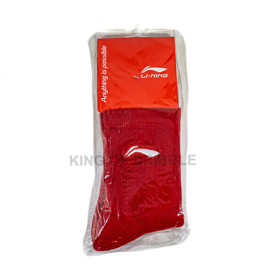 KING OF DRIBBLE Kaos Kaki Badminton/Bulu Tangkis Li-Ning Mid Cut Socks AWSS383 Original