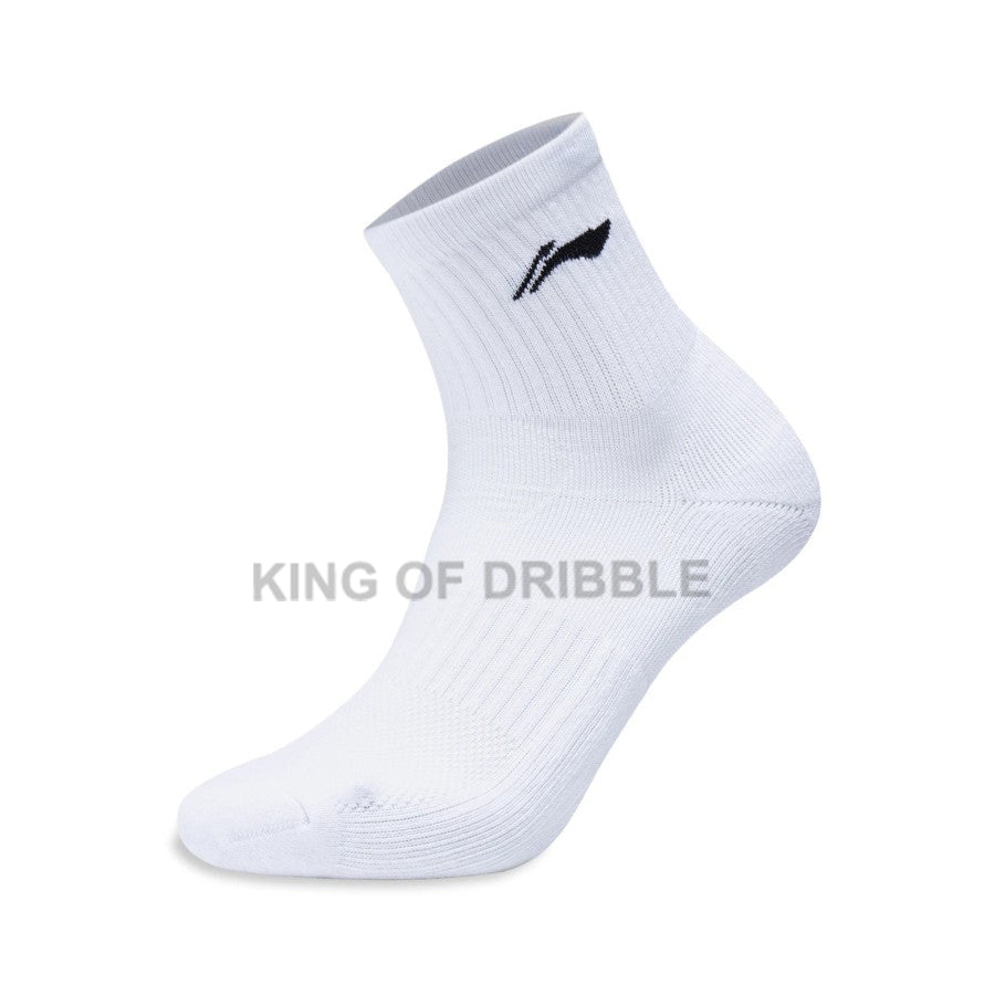 KING OF DRIBBLE Kaos Kaki Badminton/Bulu Tangkis Li-Ning Mid Cut Socks AWSU059 Original
