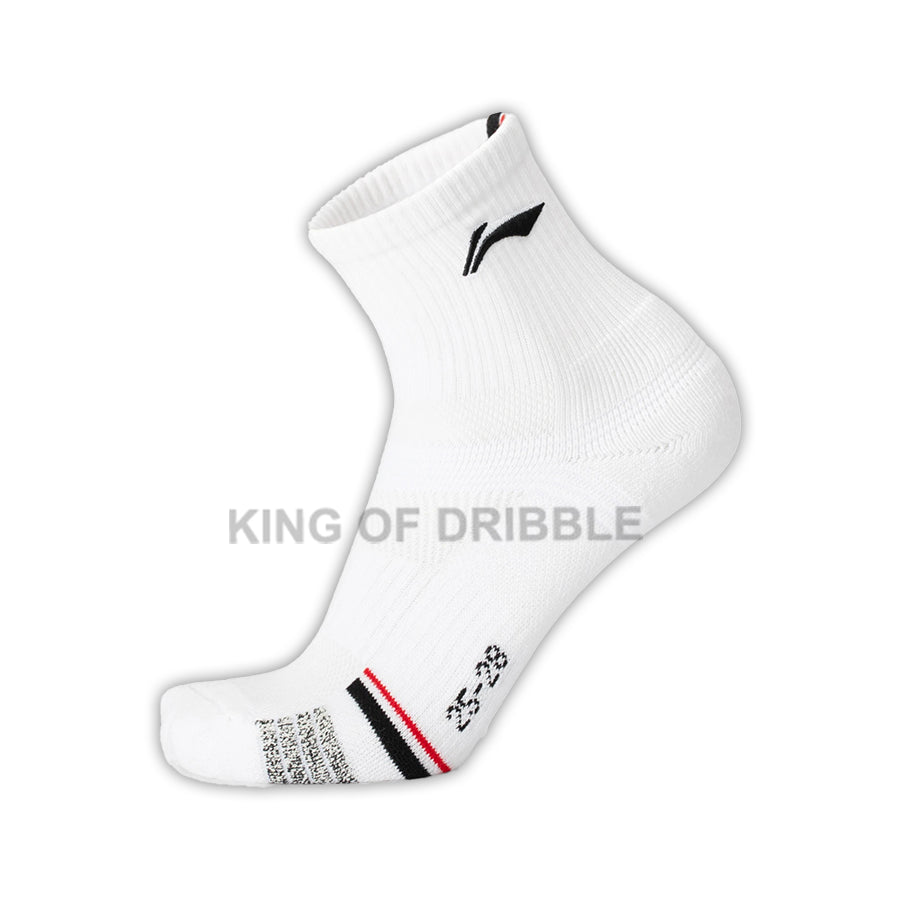 KING OF DRIBBLE Kaos Kaki Badminton/Bulu Tangkis Li-Ning Mid Cut Socks AWSU071 Original
