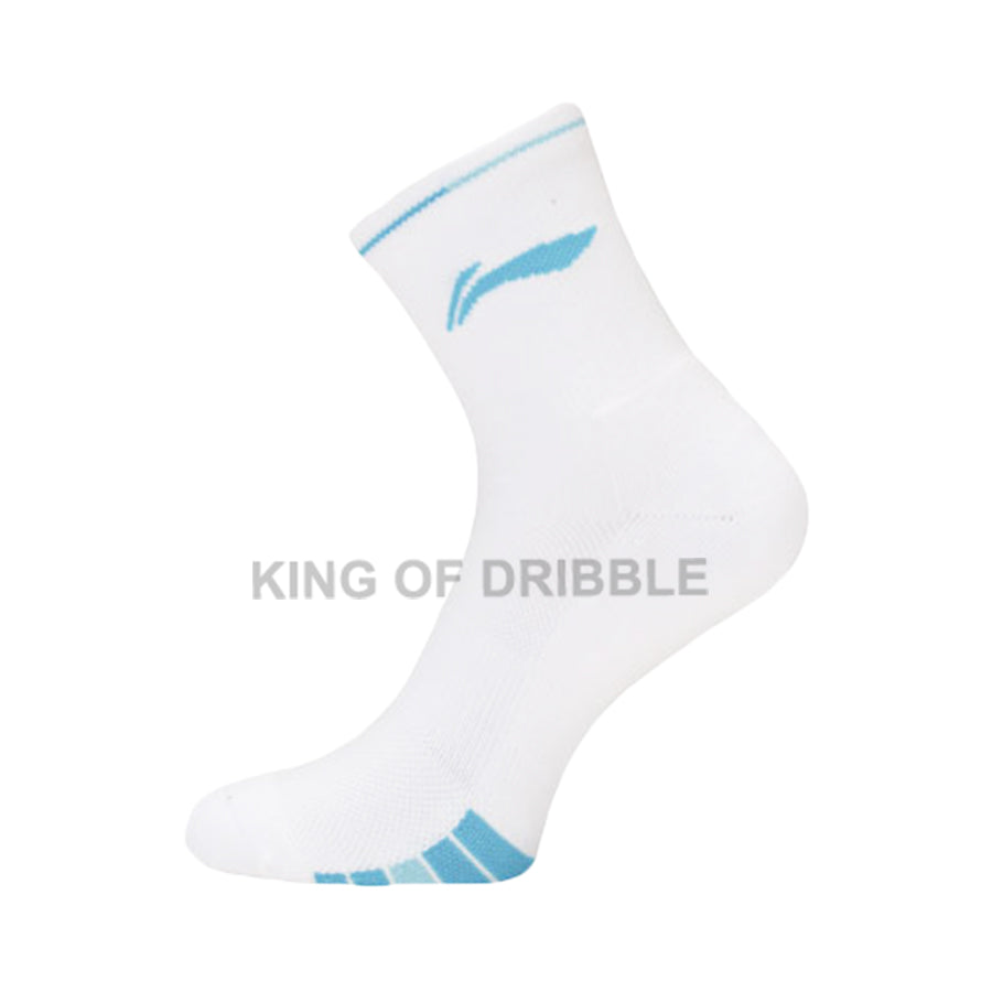KING OF DRIBBLE Kaos Kaki Badminton/Bulu Tangkis Li-Ning Mid Cut Socks AWSU083 Original