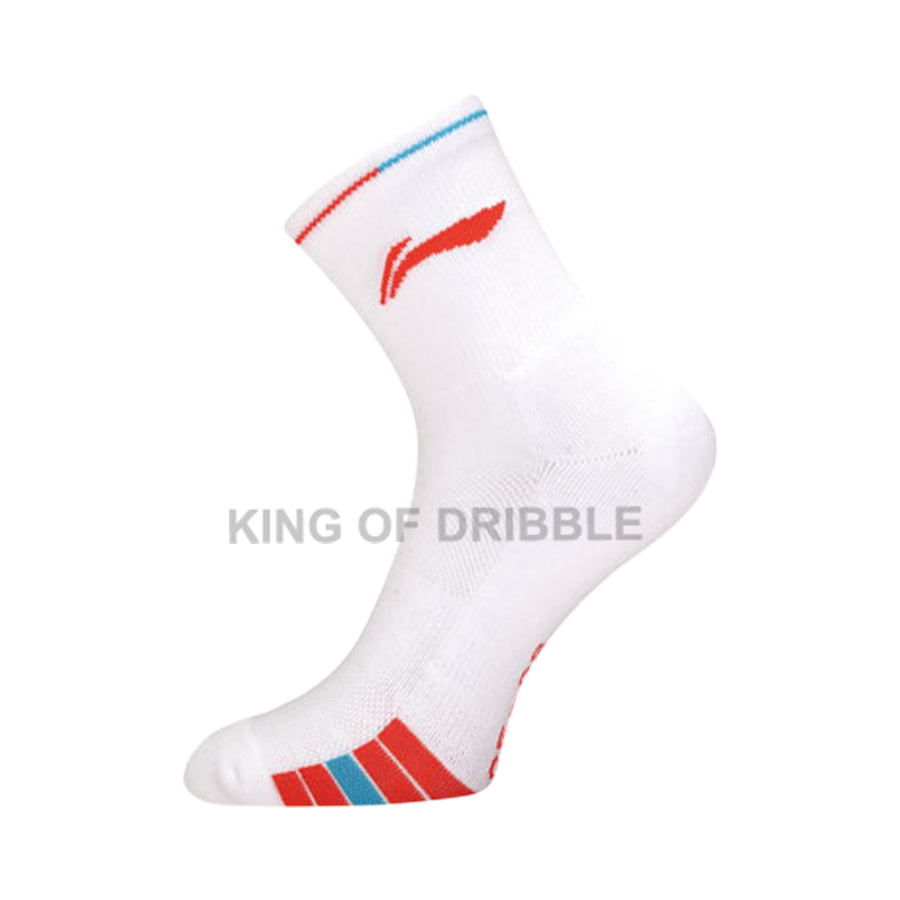 KING OF DRIBBLE Kaos Kaki Badminton/Bulu Tangkis Li-Ning Mid Cut Socks AWSU083 Original