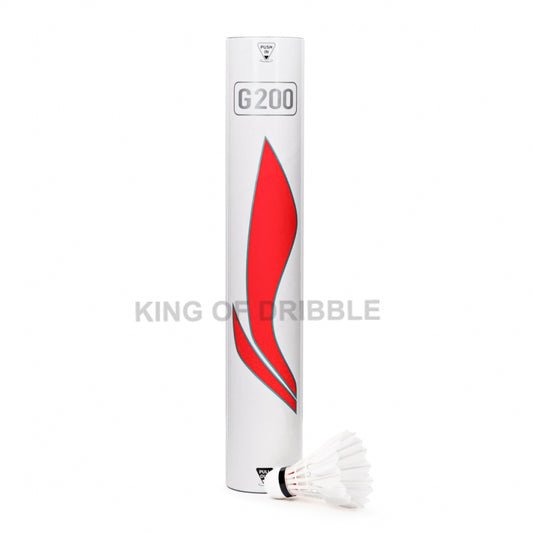 KING OF DRIBBLE Kok Badminton/Bulu Tangkis Li-Ning Shuttlecock G200 AYQR014 Original