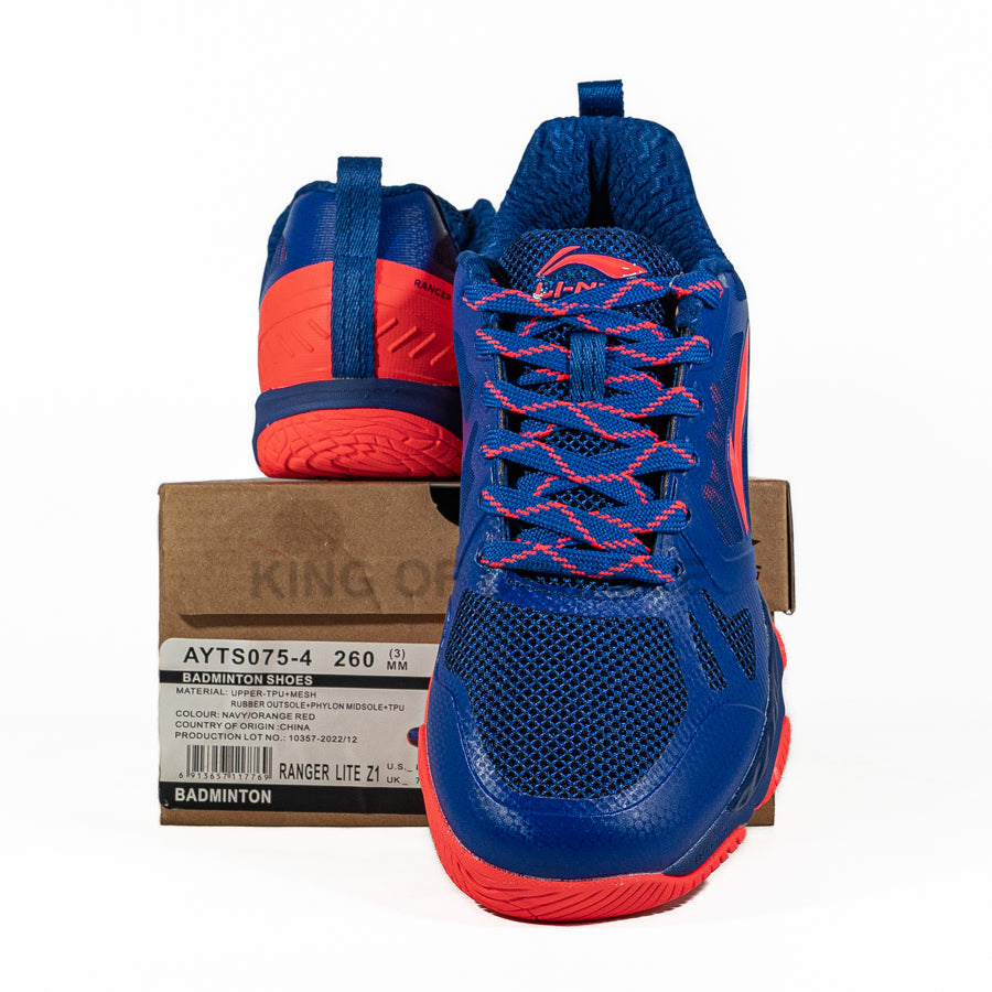 KING OF DRIBBLE Sepatu Badminton/Bulu Tangkis Li-ning Ranger Lite Z1 AYTS075-4 Original