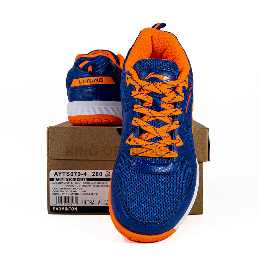 KING OF DRIBBLE Sepatu Badminton/Bulu Tangkis Li-ning Ultra IV AYTS079-4 Original