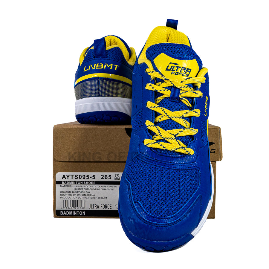 KING OF DRIBBLE Sepatu Badminton/Bulu Tangkis Li-Ning Ultra Force AYTS095-5 Original