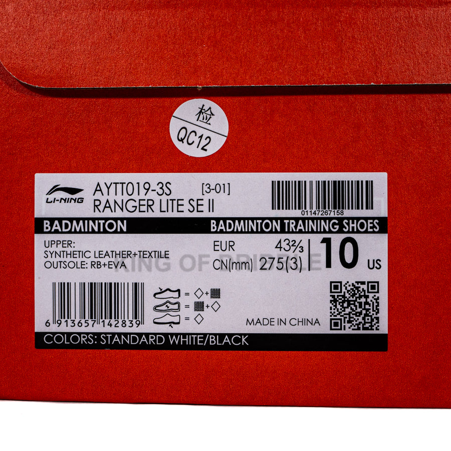 KING OF DRIBBLE Sepatu Badminton/Bulu Tangkis Li-ning Ranger Lite Se II AYTT019-3 Original